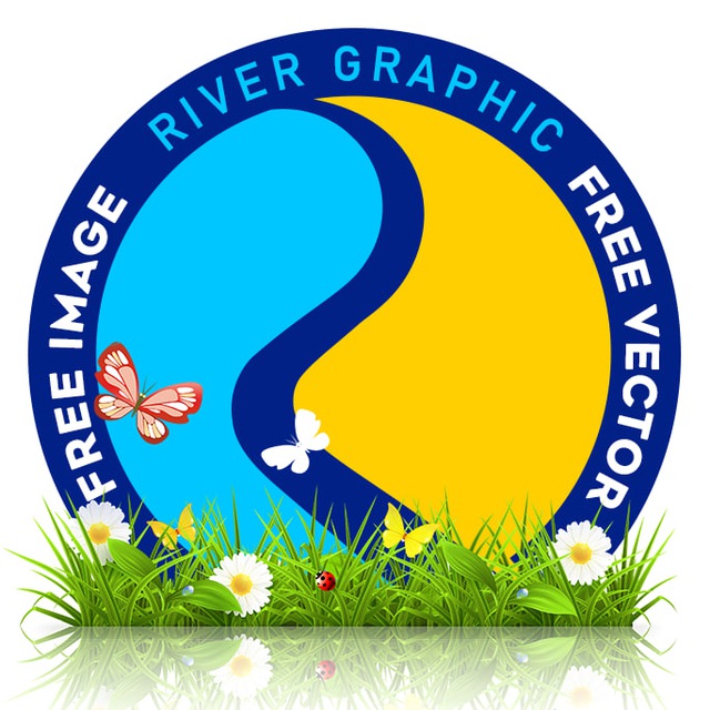 River Graphic / Free Vector Psd